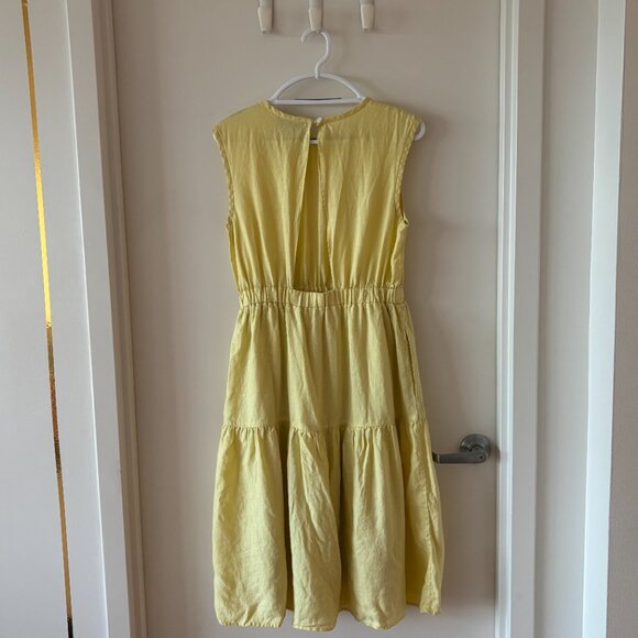 Everlane The Linen Open-Back Dress - Picture 7 of 10